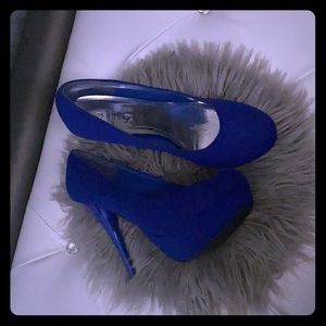 Cobalt blue heels worn once💙🥶